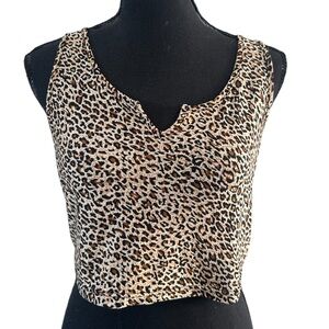SHEIN cheetah print tank